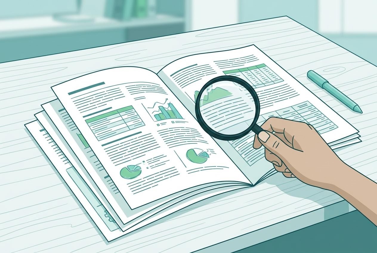 Lembar keterbukaan informasi emiten yang dibaca untuk memahami profil perusahaan tercatat